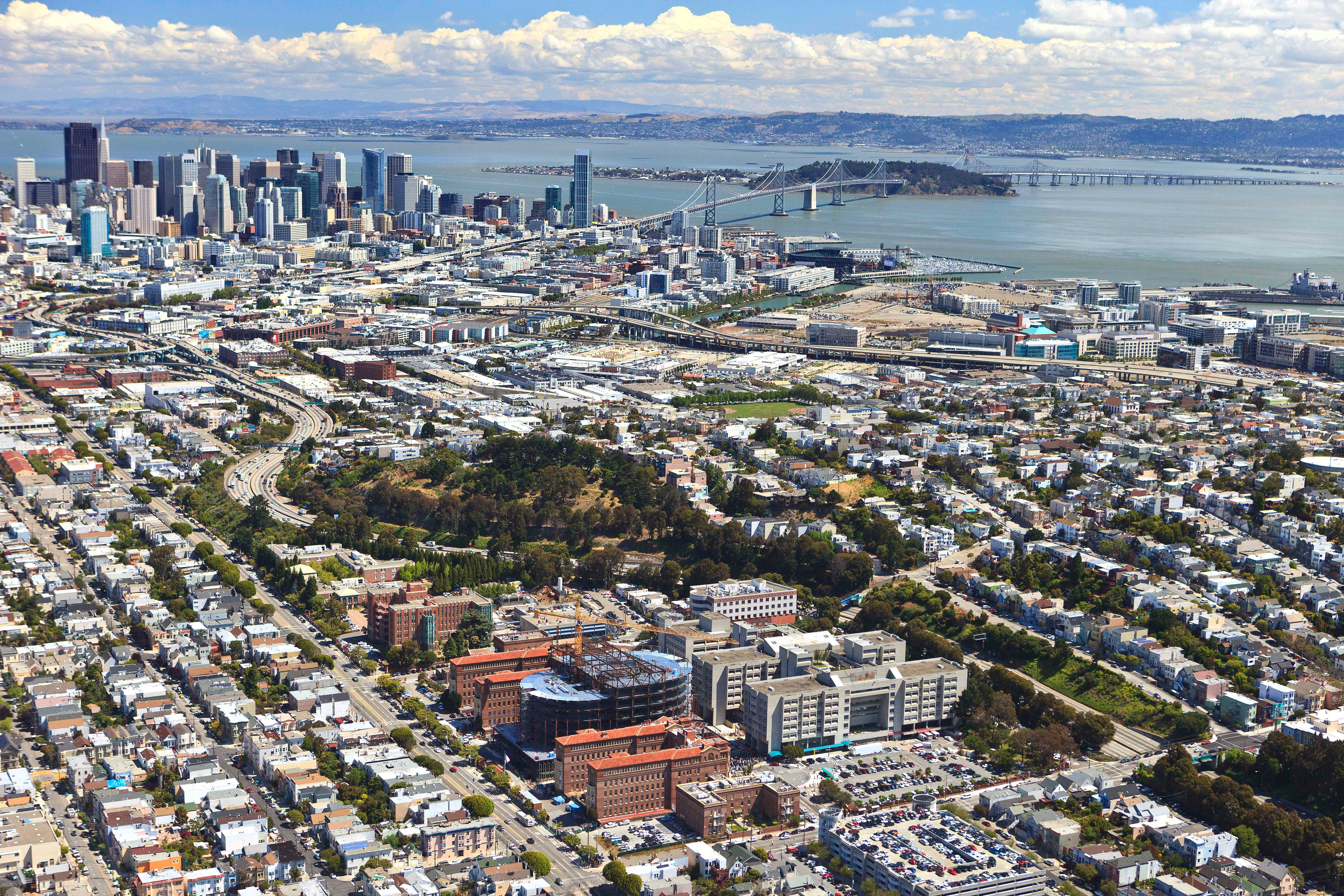 File:Aerial photograph of AT&T Park, home of the San Francisco